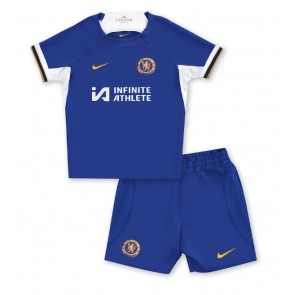 Chelsea Koszulka Podstawowych Dziecięca 2023-24 Krótki Rękaw (+ Krótkie spodenki)